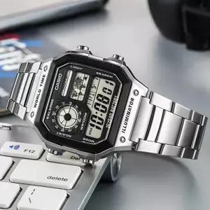 [CASIO] 카시오 AE-1200WHD-1A 남성 메탈 디지털시계 (15073643A)