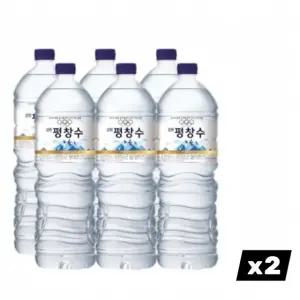 무라벨 생수 강원 평창수 2L x 12P 대용량 마실물 식음료 /삼다수/몽베스트