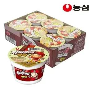 봉지라면 농심 짜파게티범벅 소컵 6입