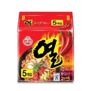 라면 오뚜기 열라면 멀티 120gX5봉