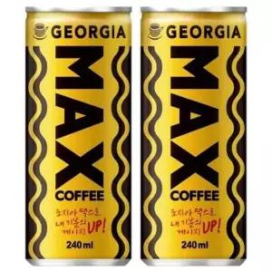 커피 조지아 맥스 x 60캔 240ml (30캔x2박스)