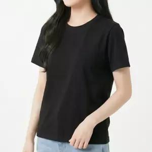 무지 반팔티 남녀공용 면혼방 라운드넥 2장 기본 면티 레이어드 티셔츠