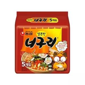 고퀄리티   고퀄리티   1개입 너구리멀티 얼큰 농심 120gx5