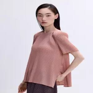 [소비자가 118000원] 플리츠 반팔 A라인 티셔츠_EPTSM026010