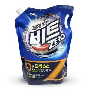 드럼용세탁세제 LION 때가 쏙 비트 진드기 침투 세탁 세제 드럼용 리필 2L