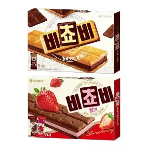 비스켓 오리온 비쵸비 초코3개+딸기3개 125g 6개