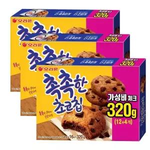 오리온 촉촉한 초코칩 16개입  3박스