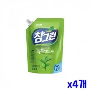 [핫트랙스]WL 녹차 성분 주방세제 리필 1.2L x4개 주방생필품(WFLQZFO)