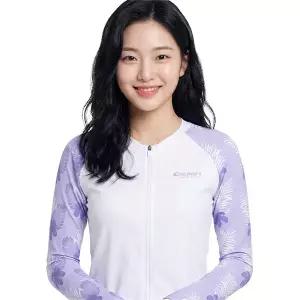 [디스커버리]디스커버리 여성 루즈핏 풀집업 래쉬가드 DWSW68043-LVD