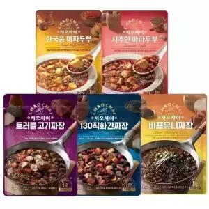 차오차이 짜장 마파두부 5종 10개 기획세트 (직화2+비프2+트러플2+한국풍2+시추안2)