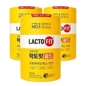 [(주)종근당건강] 종근당 락토핏 골드 생유산균 프로바이오틱스 아연 120 4개월분 3개 대용량 20억유산균