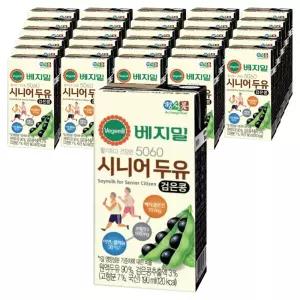 베지밀 5060 식사대용 간편 시니어 두유 검은콩 190ml 32개