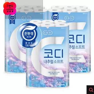 코디 3겹 내추럴소프트, 27m, 30롤, 3개