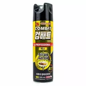 바퀴잡기 컴배트 프로페셔널 맥스 바퀴용 에어졸 스프레 500ml