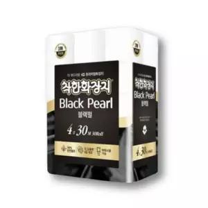 착한화장지 블랙펄 롤화장지 4겹 30m 30롤