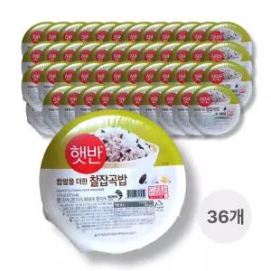 CJ 햇반 찰잡곡밥 210G, 36개