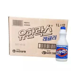 유한락스 청소 레귤러 1L 한박스