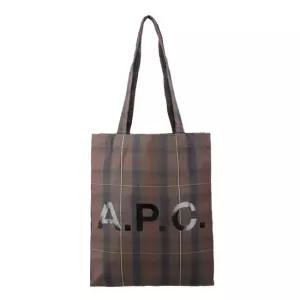 A.P.C 아페쎄 COHKY M61442 CAA BROWN LOU 루 체크 에코백