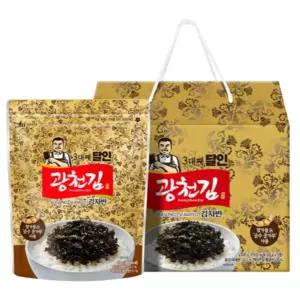 광천김 명절 설날 선물 세트 3대째 달인 김자반 5봉 BNS