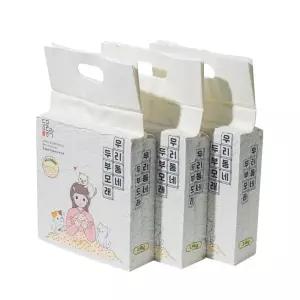 동묘동락 우리동네 두부모래 2.4kg x 6개 고양이모래 얇은입자