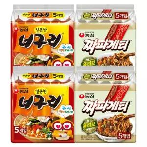 농심짜파구리20봉(올리브짜파게티10봉+얼큰너구리10봉)e