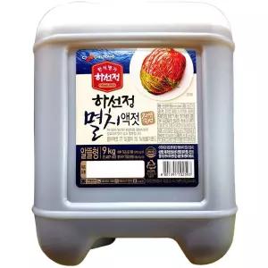 하선정 멸치액젓 알뜰형 9KG 액젓 멸치액젓 액상소스