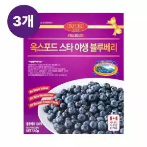 매장정품 캐나다 100% 옥스포드 냉동 야생블루베리 340g 3개