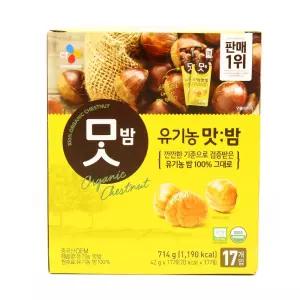 CJ제일제당 유기농 맛밤 군밤 42g 17개