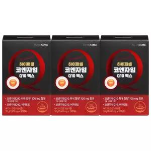 뉴트리코어 하이퍼셀 코엔자임Q10 맥스 코큐텐 항산화 혈압 30캡슐 3개