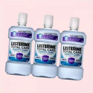 리스테린 토탈케어 캐비티케어 마일드액 1000ml 3개 4643410