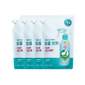 온더바디 코튼풋 발을씻자 풋샴푸 레몬향 리필 500ml x 4개