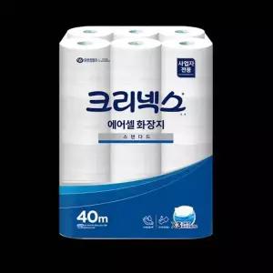 유한킴벌리 R1M8Z6J4 에어셀 스탠다드 화장지 45086 40MX24롤