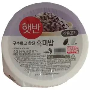 햇반 흑미밥 작은공기 130g 36개 (최신제조)