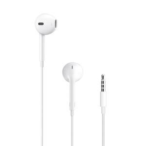 3.5mm 플러그가 장착된 이어팟 헤드폰, 음악, 전화 통화 및 볼륨을 제어하는 리모컨이 내장된 유선 이어버드