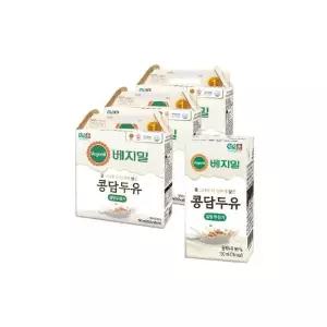 베지밀 무가당 콩담두유 190ml x 48팩 48개 간식 어린이집 생일 방과후 어린이날 발렌타인데이