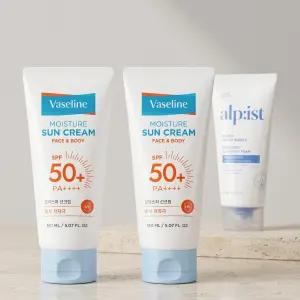 바세린 썬크림 150ml 2입 + 폼클렌징 180ml 구성