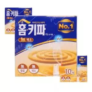 옛날모기향 홈키파 디 모기향 무색소 10입 캠핑 야외용 낚시 5개