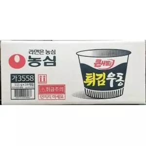 우동 튀김우동(농심 큰사발면 튀김우동 가공식품 111gx16)