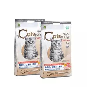 캐츠랑 전연령용 비타플러스 5kg 2개 (총10kg) / (리뉴얼) (전연령용/길냥이사료)