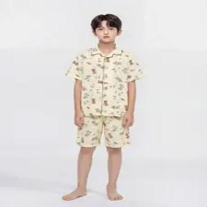[폴햄키즈]공용) 레이온 4부 파자마 세트PKG2UI3210_GN