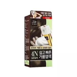 헤어컬러링 미장센 쉽고 빠른 거품염색 짙은갈색(새치전용) 4N