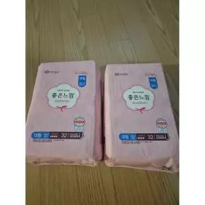 좋은느낌 생리대 오리지널 울트라슬림 대형 32매 X 2팩