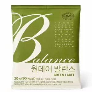 산과들에 원데이발란스그린 / 하루 한줌 견과 견과류, 20g, 100개