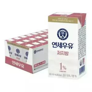 연세우유 저지방멸균우유 190mlx24