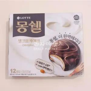 사무실과자 롯데제과 몽쉘 크림 408g