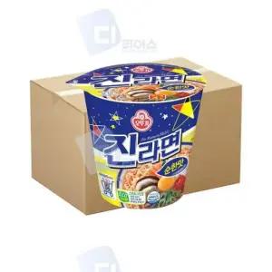 진한국물라면 오뚜기 진라면 순한맛 미니컵 컵라면 소컵 간식 60개