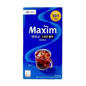 탕비실 맥심 아이스 스위트블랙 커피믹스 (100T+10T)x1개