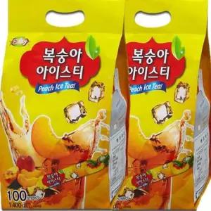 복숭아 이레 아이스티 200T(100Tx2개)