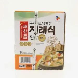 업소용된장 업소용 해찬들 재래식 된장 골드 말통 14kg