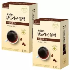 믹스커피 맥심 아라비카 부드러운 블랙 2개) 200T(100T